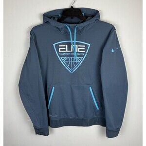 Men’s Nike Elite Graphic Hoodie / Size Medium / Blue